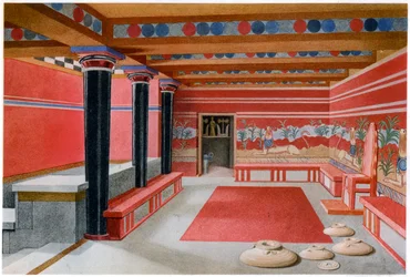 Thronsaal von König Minos, Knossos, Kreta