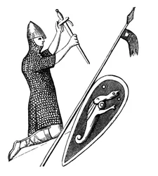 König Wilhelm, dargestellt auf seinem Siegel, 1870