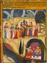 Krishna und Gopis, um 1660