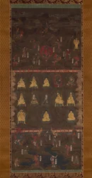 Kumano-Schrein-Mandala, frühes 14. Jahrhundert