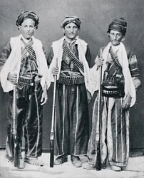 Kurdische Bergbanditen, Armenien, 1902