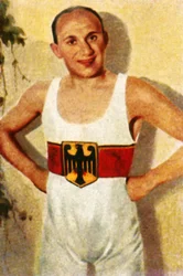 Kurt Leucht, deutscher Bantamgewicht-Ringermeister, 1928