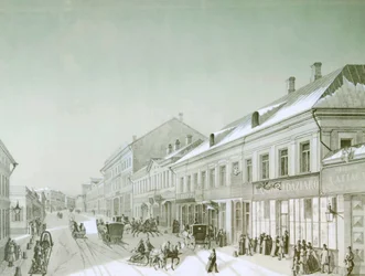 Kuznetsky Most, Moskau, Russland, 1840er Jahre