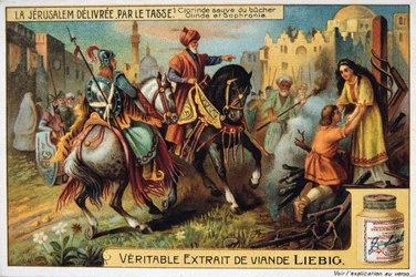 La Jerusalem deliveree par le Tasse, Clorinde vor dem Verbrennen gerettet, 19. Jahrhundert