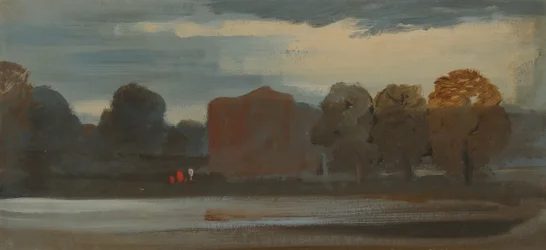 Landschaft mit See, 1828-1829