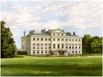 Lathom House, Lancashire, Heim von Lord Skelmersdale, um 1880