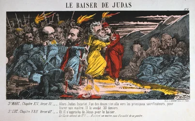 Der Judaskuss, Pariser Kommune, 1871.