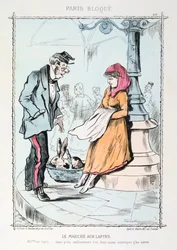 Le Marché aux Lapins, 1870-1871