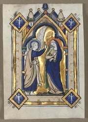 Blatt aus einem Psalter: Die Verkündigung, ca. 1260