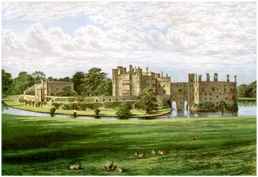 Leeds Castle, Kent, Heimat der Familie Wykeham-Martin, ca. 1880