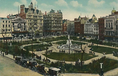 Leicester Square, London, um 1900er