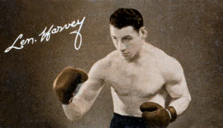 Len Harvey, Halbschwergewichts-Boxmeister von Großbritannien, 1935