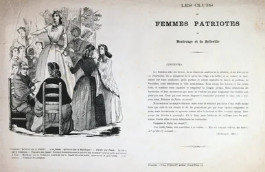Les Clubs des Femmes Patriotes, Pariser Kommune, 1871