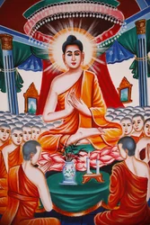 Leben des Buddha. Unterweisung der Versammlung der Arahants