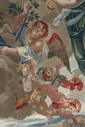 Leben der Jungfrau: „Die Krönung der Jungfrau“ (Detail)