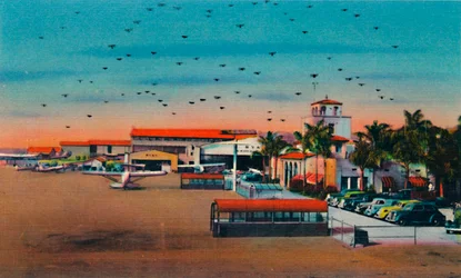 Lindbergh Field und Verwaltungsgebäude. San Diego, Kalifornien, um 1941