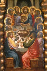 Loire Atlantique Nr. 089 - Nantes/Museum der Schönen Künste - „Das Abendmahl“ von Mariotto di Nardo (gestorben 1424) - Italienischer Primitiver des 14. Jahrhunderts