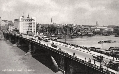 London Bridge, London, frühes 20. Jahrhundert
