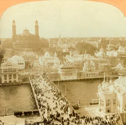 Blick nach Norden vom Eiffelturm, Pariser Ausstellung, 1902