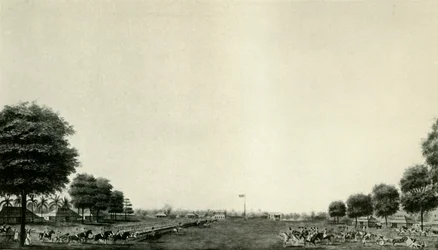 Lord Wellesley überprüft die Leibgarde in Ballygunje, um 1770, um 19250
