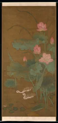 Lotus und Wasservögel