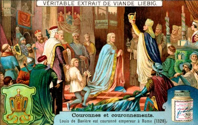 Ludwig von Bayern zum Kaiser von Rom gekrönt, 1328