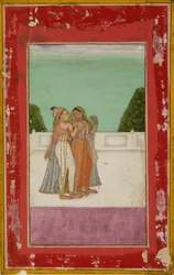 Liebende auf einer Terrasse, um 1740