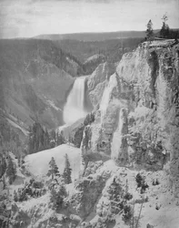 Untere Wasserfälle des Yellowstone, Wyoming, ca. 1897