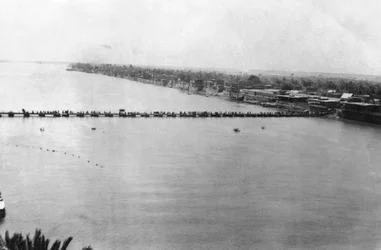Unterer Pontonbrücke, Bagdad, Mesopotamien, Erster Weltkrieg