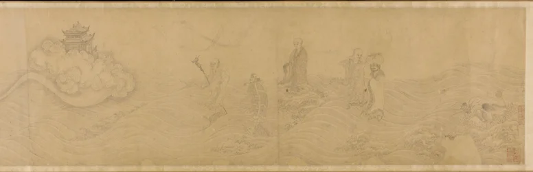 Luohans überqueren das Meer