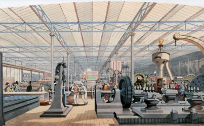 Maschinenhalle, Crystal Palace Ausstellung, London, 1851