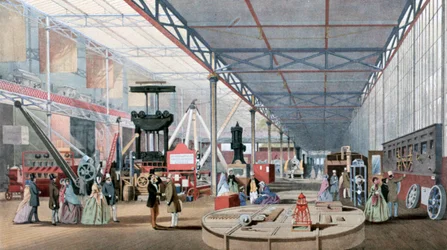 Maschinenhalle, Crystal Palace Ausstellung, London, 1851