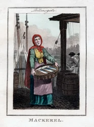 Makrele, Billingsgate, London, 1805