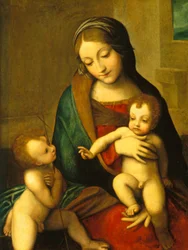 Madonna und Kind mit dem kleinen Heiligen Johannes