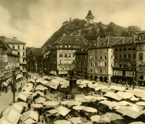 Hauptplatz, Graz, Steiermark, Österreich, ca. 1935