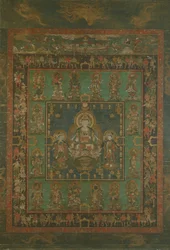 Mandala von Hannya Bosatsu, 14. Jahrhundert