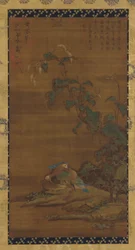 Mandarinenten unter Knöterich