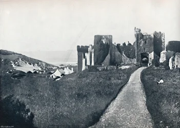 Manorbier - Die Burg, 1895