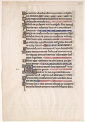 Manuskriptblatt aus einem königlichen Psalter, 13. Jahrhundert