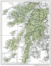 Karte von Argyllshire, 1924-1926