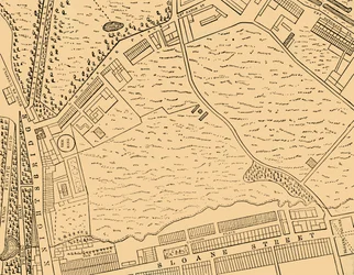 Karte von Belgravia, 1814, um 1876