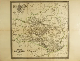 Karte des Gouvernements Wjatka, ca. 1914