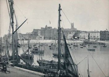 Margate - Der Hafen und die Mole, 1895