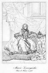 Maria Leszczynska, Königin von Ludwig XV. von Frankreich, ca. 17. Jahrhundert