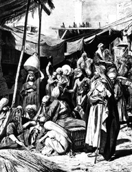 Markt in Tantah, Ägypten, 1880