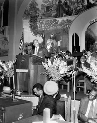 Martin Luther King Jr., amerikanischer Bürgerrechtler, ca. 1968