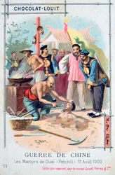 Märtyrertod in Ouai Petchili, China, Boxeraufstand, 11. August 1900