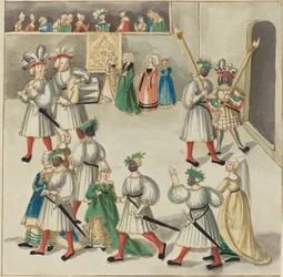 Maskerade, um 1515