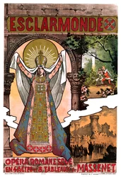 Massenet - Esclarmonde - Plakat, 1890