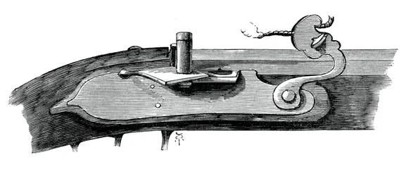 Luntenschloss, spätes 17. Jahrhundert, aus dem Tower of London, ca. 1880